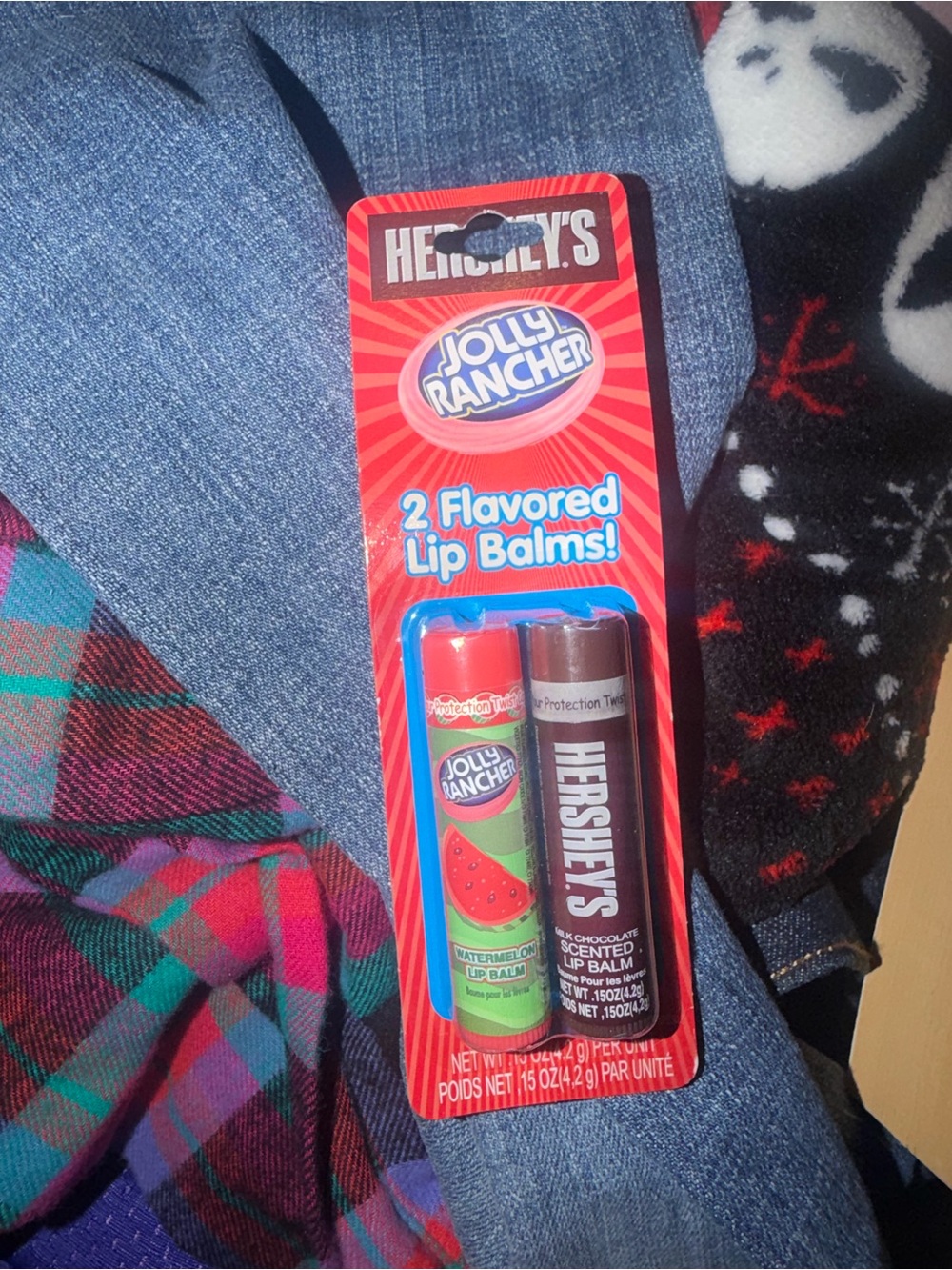 Hershey’s and Jolly rancher unopened flavored lip balms